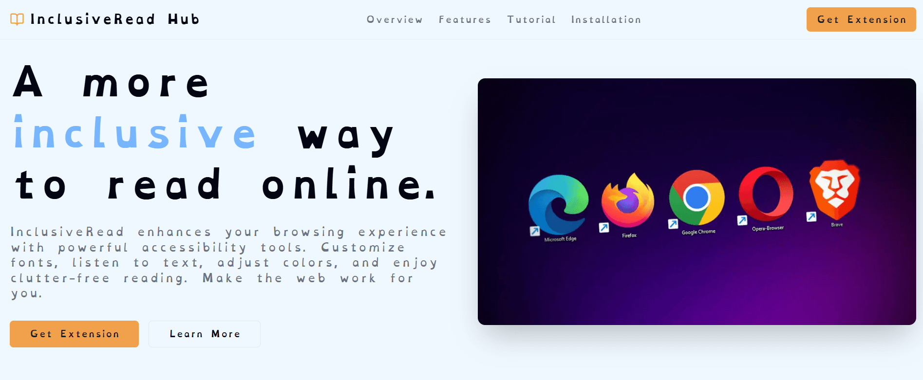 Webpage displaying with OpenDyslexic font activated.